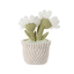 Apricot Lamb Soft Daisy Plant Plush Toy, Stuffed Green Pot, Kawaii Plushie For Kids 10 Inches