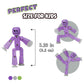 Zing StikBot Mega Monster Animation Pack - Lavender Purple & Silver Cerberus, 5.5" Plastic Toy for Kids Age 4+