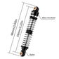 INJORA 59MM Threaded Shock Absorber Oil Damper for 1/18 RC Crawler Redcat Ascent18 Upgrade(Black Silver)