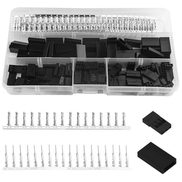 Wmycongcong 450 Pcs Universal Servo Cable Wire Connector And Male Female Crimp Pin Kit For Jr Hitec Connector