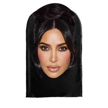 Celebrity Pdiddy Face Mesh Mask, Realistic Rapper Face Sheisty Mask Head, Full Face Funny Baraklava Hat, Cosplay Prop (Kardashia