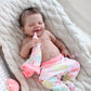 Zlgkjk Reborn Sleeping Baby Dolls Girl, Realistic Newborn Dolls With Soft Vinyl Silicone Full Body, 18 Inches Lifelike Baby Dolls For 3+ Year Old Girls