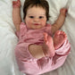 TERABITHIA 24 Inch Realistic Reborn Toddler Girl Doll - Sweet Smiling  Real Baby Size  Hand-Rooted Hair  3-6 Months