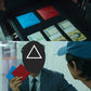 Gashina Story Ddakji(Ttakji) Game 4 Set + Sticker + Invitation Card From The Tv Series Korean Traditional Game- Old-Fashioned Ga