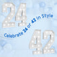 Marquee Numbers Large 42Nd-Birthday Decorations: 4Ft Light Up Number Party Decor 42 Year Old Women And Men 24Th Birthday Decorat