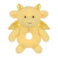 Apricot Lamb Dragon Rattle Soft Baby Rattle For Boys And Girls, Plush Stuffed Animal Rattle Toy Lovey For The Newborn, 0-3 Month