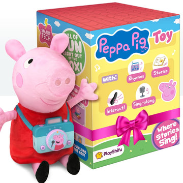 PlayShifu Peppa Pig Toy | Gift a Magical Storytelling Experience! | an Interactive Plush That Sings, Tells Stories & Plays Rhyme