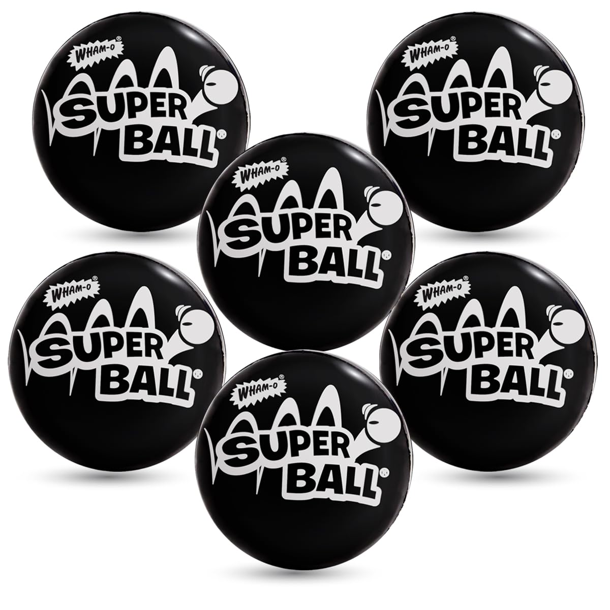 Wham-O The Original Superball With Zectron (6 Pack Bundle)