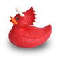 Wild Republic Rubber Ducks, Bath Toys, Kids Gifts, Pool Toys, Water Toys, Triceratops, 4'