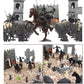 Enajucy 254Pcs/Set Medieval Castle Knights Toy Soldier - Army Figures Miniature Playset With Castle, Four-Color Soldier, Cavalry