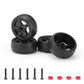 Haiboxing Rc Drift Car Spare Parts,1/18 Remote Control Replacement Drift Wheels Complete(Front/Rear) 4Pcs With Wheel Rings Apply