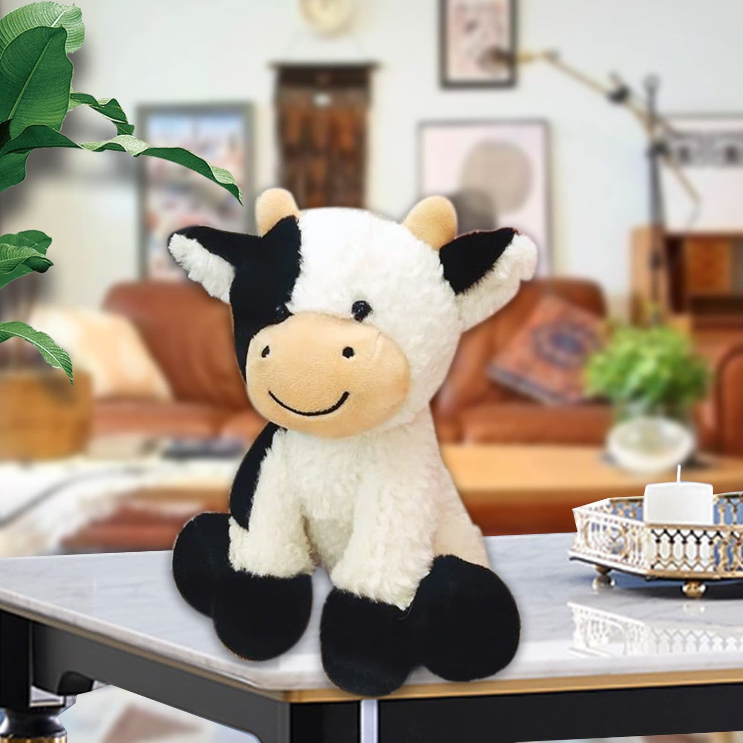 Chelei2019 9' Cow Stuffed Animal Plush Soft Christmas Cow Plushies Toy For Kids,Girls