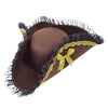 Bristol Novelty Bh608 Tricorn Hat Brown Pirate Lady, Unisex-Adult, One Size