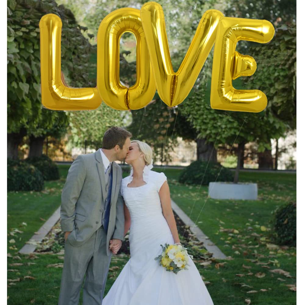 Toniful 40 Inch Large Gold Letter V Balloons Helium Balloons,Foil Mylar Big Balloons For Birthday Party Anniversary Supplies Dec