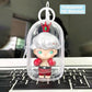 Zurtoki 2 Pcs Clear Figure Display Bag With Keychain,Clear Keychain Pouch,3.93'' X 2.36'' X 1.37'' Carrying Case For Doll,Dustpr