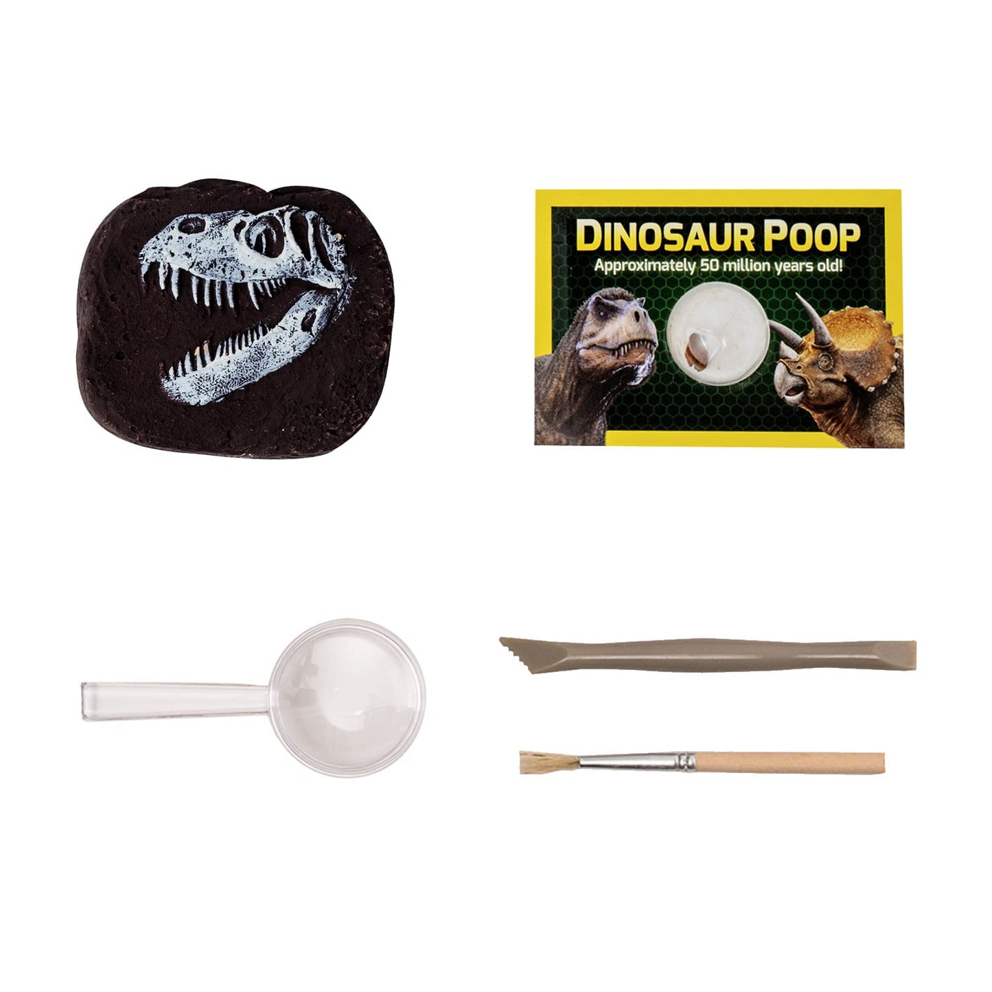 Bandai National Geographic - Excavation Kit - 3 Dinosaur Fossils To Dig Out - Educational And Science Game - Stem - Jm80568M