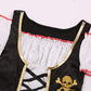 Simplecc Girl Pirate Princess Costume Halloween Party Dress Up (5-7 Years) Red