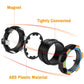Buluwans Fingers Magnetic Ring Fidget Toys Colorful Silent Magnetic Rings For Anxiety 9Pcs Magnetic Ring Fidget Toys For Adults