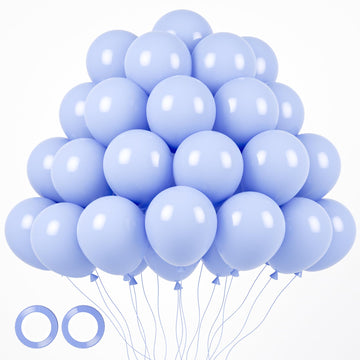 Voircoloria 105Pcs Dusty Blue Balloons 12Inch Party Latex Balloons For Boys Girls Birthday Baby Shower Gender Reveal Wedding Sun