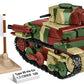 COBI WWII Type 95 Ha-Go Tank Model 3115 - Dark Green Plastic Building Set