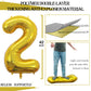GOER 42 Inch 2024 Gold Foil Number Balloons for 2024 New Year Eve Festival Party Supplies Graduation Decorations