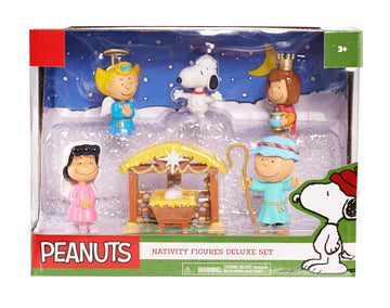 Peanuts Christmas Nativity Figure Set, 8-Inch Collectible Figures, Decorations And Toys, Kids Toys For Ages 3 Up By Just Play