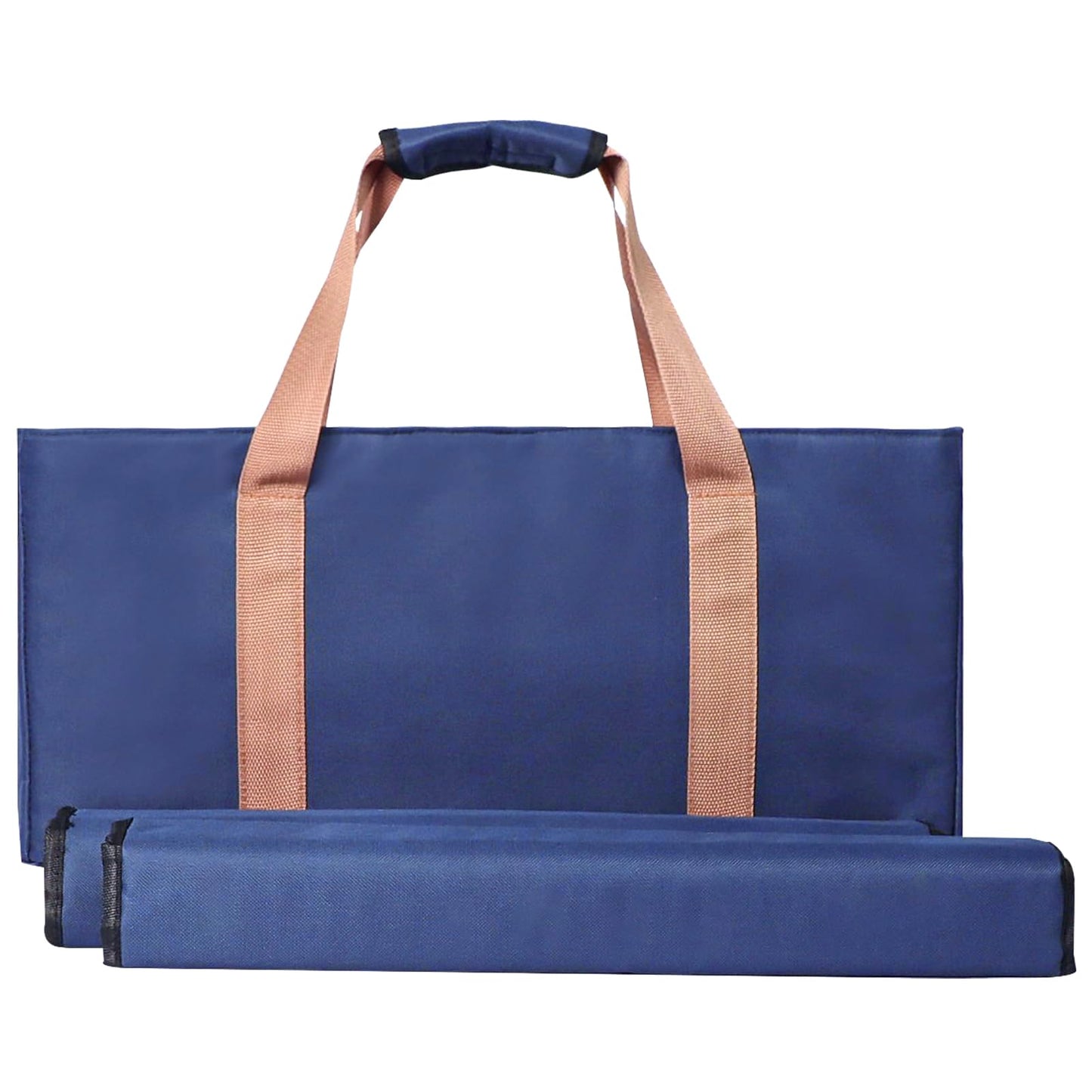 GUSTARIA Blue Soft Cloth Mahjong Bag with Two Wrappers, 20.5 x 9.8 x 3.1 inches, Case Only