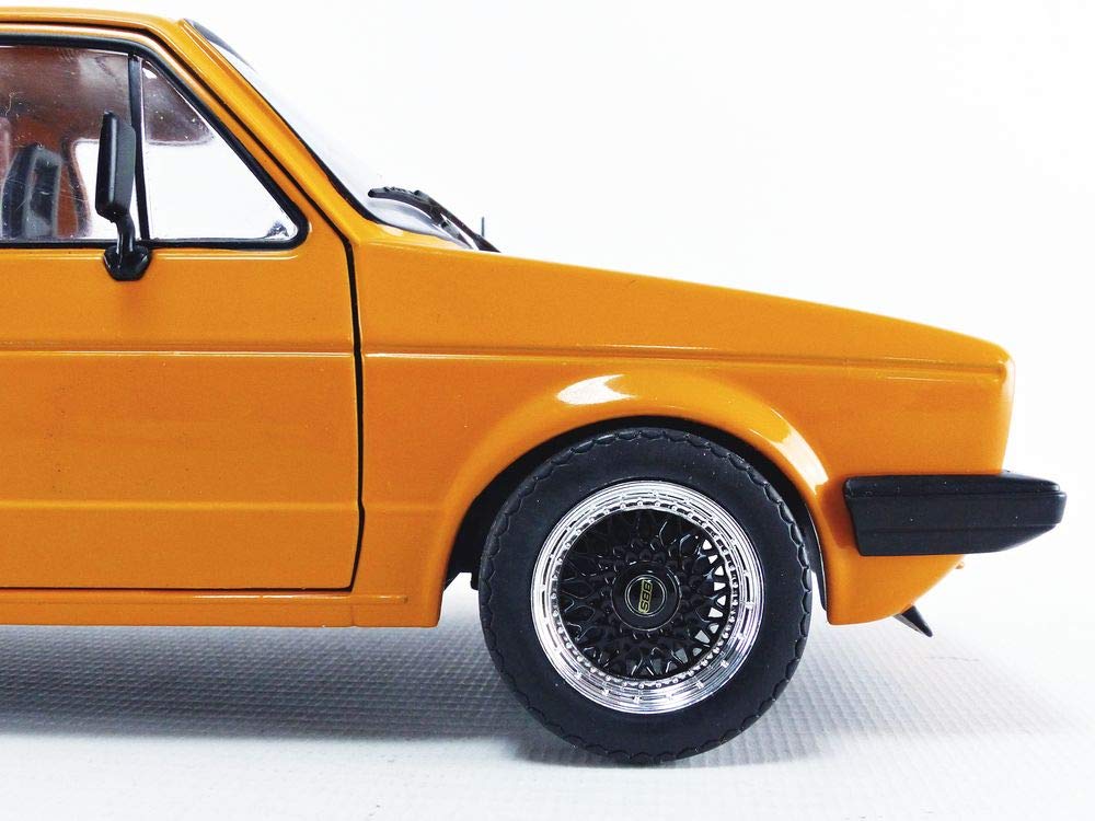 1982 Volkswagen Caddy MKI Pickup Truck Custom Orange 1/18 Diecast Model Car by Solido
