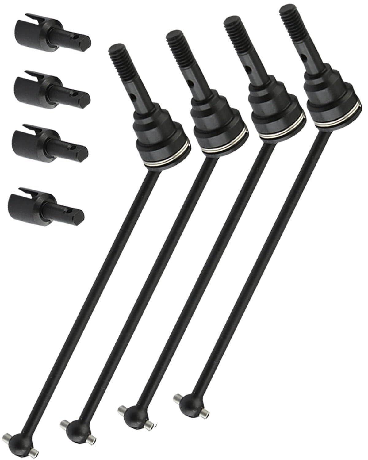 RCMYou Drive Shaft Axles Upgrades for 1/16 E-Revo/E-Revo VXL,Front Rear #45 Steel Driveshafts CVD Upgrades Parts Hop-up,Replace 