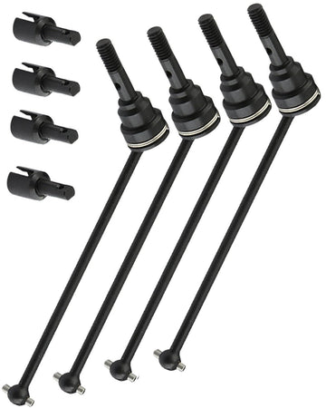 RCMYou Drive Shaft Axles Upgrades for 1/16 E-Revo/E-Revo VXL,Front Rear #45 Steel Driveshafts CVD Upgrades Parts Hop-up,Replace 