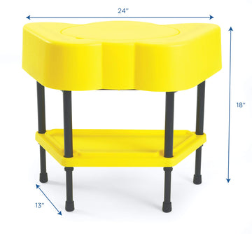 Children'S Factory - Afb5100Py Angeles Toddler Sensory Table With Lid, Adjustable Height Sand & Water Indoor/Outdoor Play Equipm