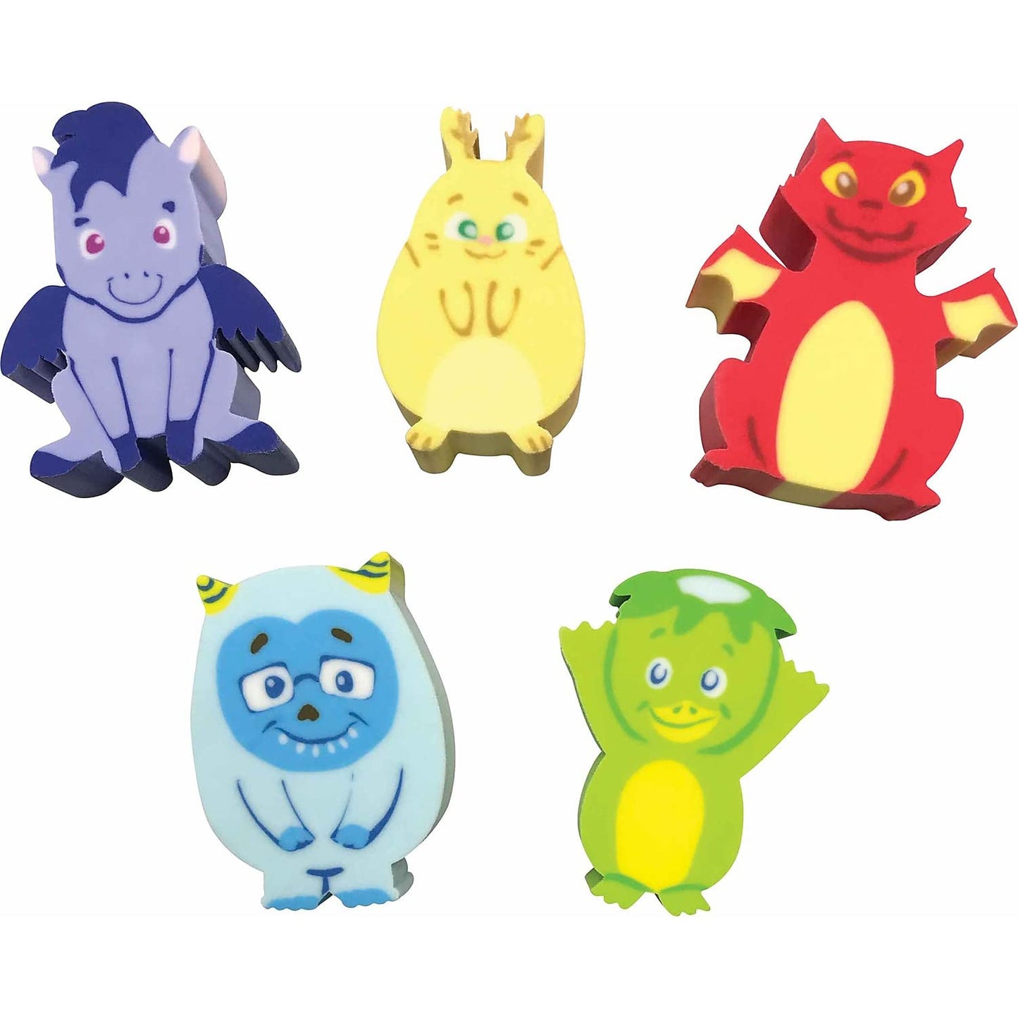 Whatsits Collectable Erasers Mystery Packs: Fantasy Friends, 20 Per Set, 2 Sets