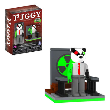 Piggy - Badgy Figure Buildable Set - Badgy Building Brick Set Series 1 - Includes Dlc