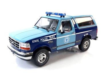 Greenlight 1996 Ford Bronco Xlt Massachusetts State Police 1/18