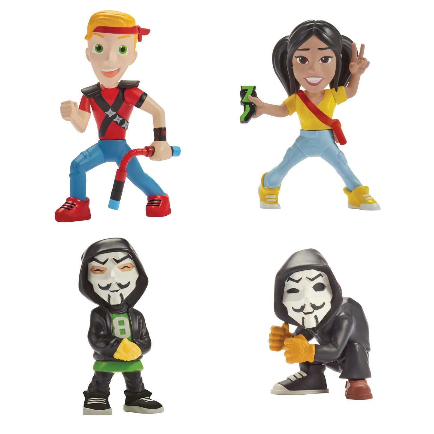 Spy Ninjas Collectible Figure 4-Pack - Chad, Multicolor, Plastic, Model 41130