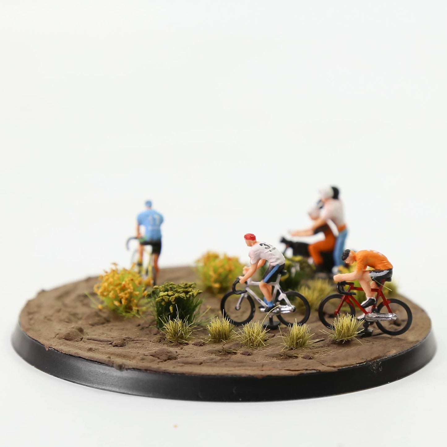 Evemodel 30Pcs 90Mm Round Bases For Wargames Table Top Military Simulation Scene Abs Plastic