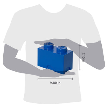 Room Copenhagen 2 Lego Brick Box, Bright Blue, Model: 40020631