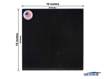 Slabdreamlab 12'X12' Slab Lite Baseplate For All Major Building Bricks And Blocks (Black, Single)