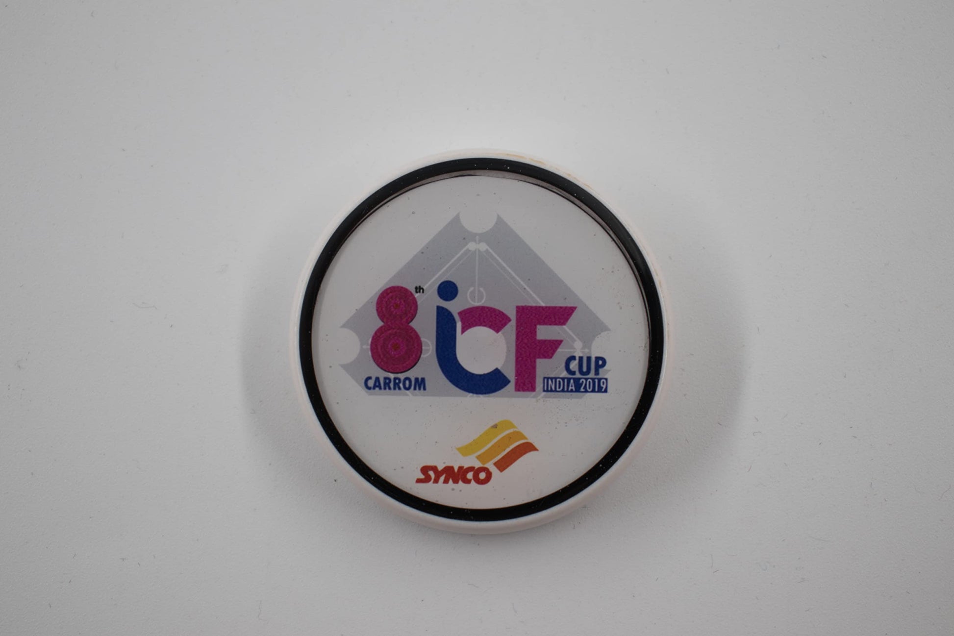 Synco Carrom Striker Professional 15G With Special Case, 1Pcs (Icf Carrom Cup Striker)