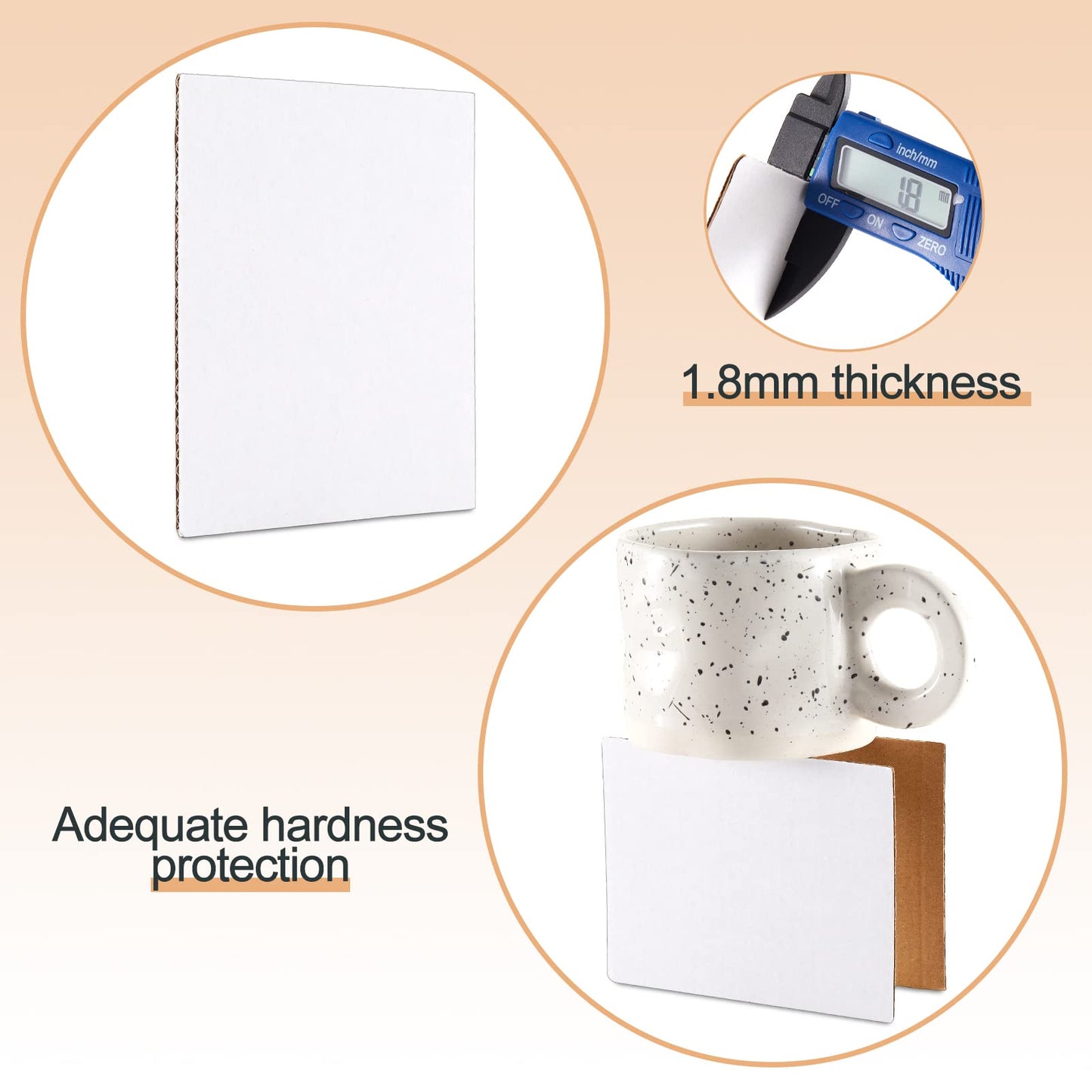 200 Pieces Trading Card Shipping Protectors 4.5 X 3.5 Inches Trading Card Packaging Cardboard Mailing Protector Trading Card Folders Mail Shipping Stiffeners, Cardboard Divider