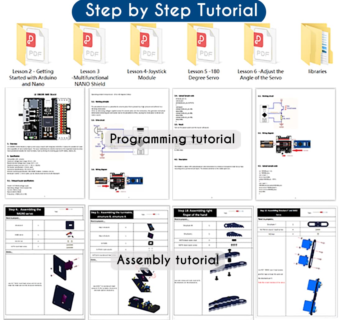 LK COKOINO Robot Arm for Arduino, Smart Robot Building Kit That can Memorize and Repeat Movements for Beginners/Teens/Adults to