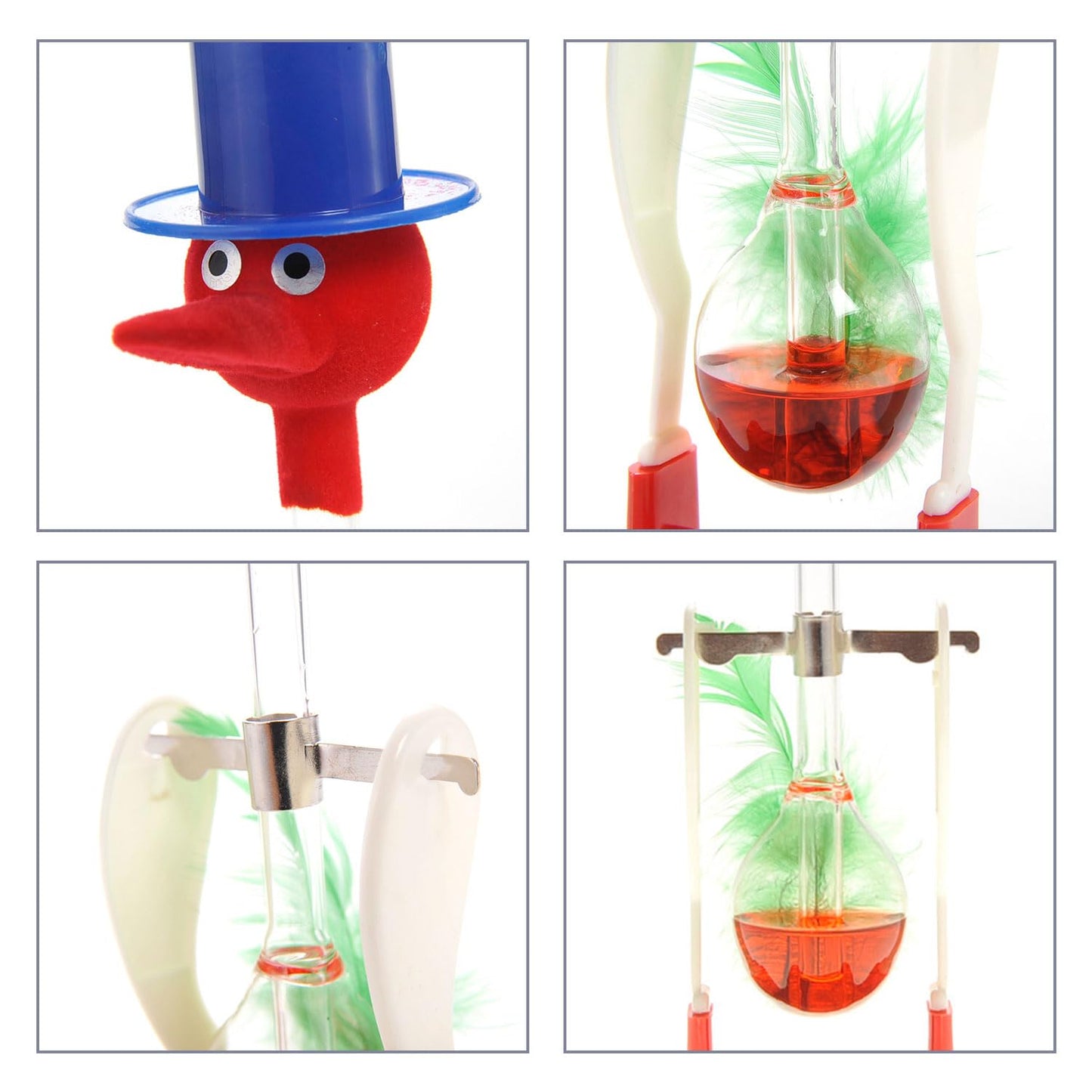 Powertrc Perpetual Motion Sippy Dripping Drinking Bird (6 Packs) Original Vintage Retro Science Birds