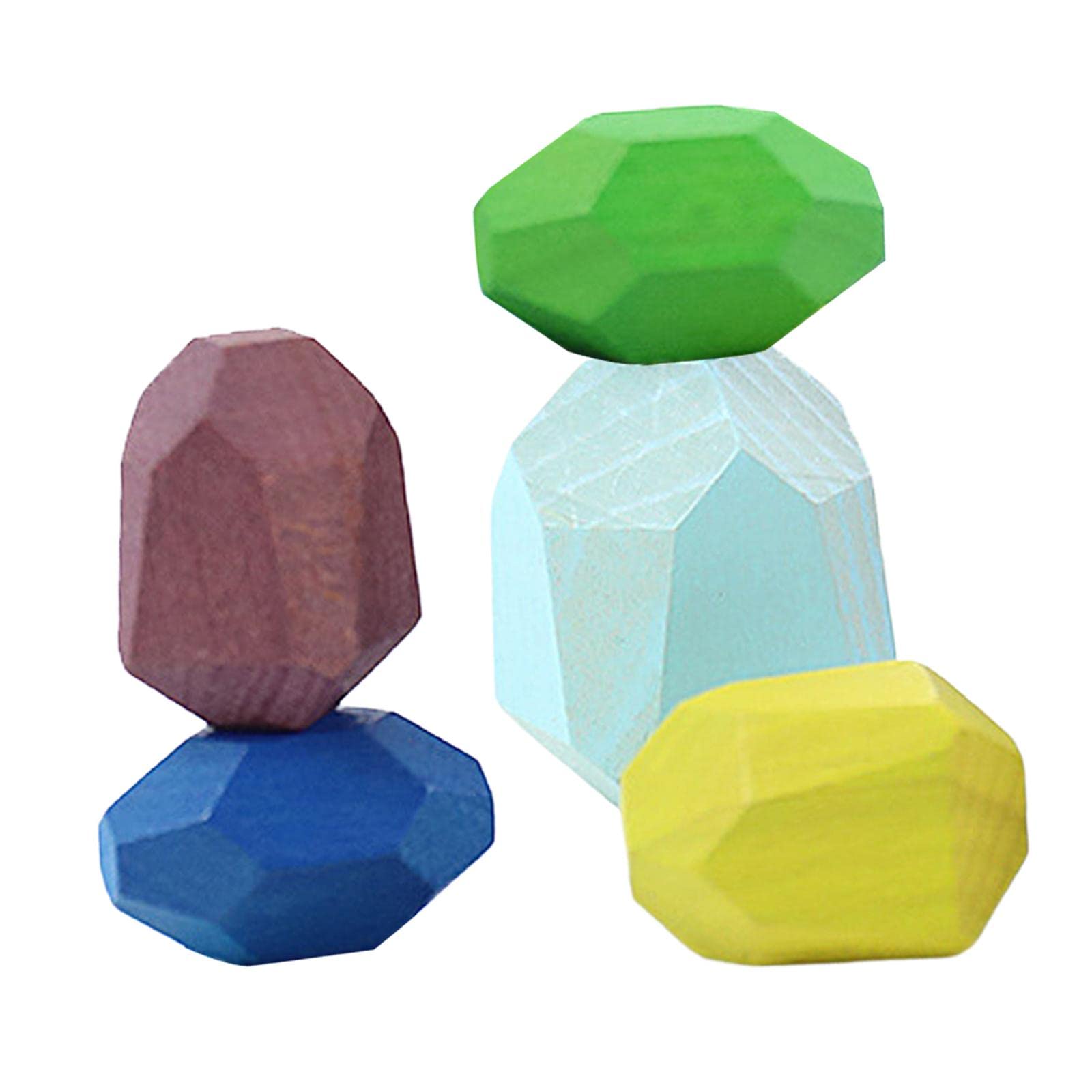 Enakshi Wooden Balancing Stacking Stones Montessori Puzzle Toys For 3 Years Up Style C|Toys & Hobbies | Educational | Other Educ