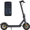 Electric Scooter 10'' Solid Tires 600W Peak Motor Up To 20Miles Range And 19Mph Speed For Adults - Portable Folding Commuting Sc