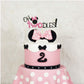 Oh Twodles Balloons Pink Second Birthday Cake Topper 2Nd Banner Party Supplies Decorations Photo Prop For Girl Baby Bday