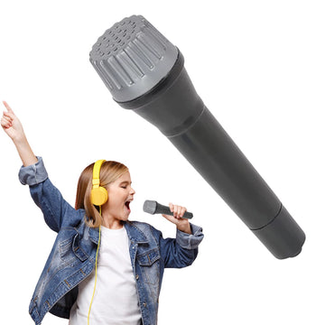 The Dreidel Company Plastic Toy Microphone Pretend Play Karaoke, Birthday Parties, Gatherings, Events, Raffle & Prizes Giveaways 5.5'