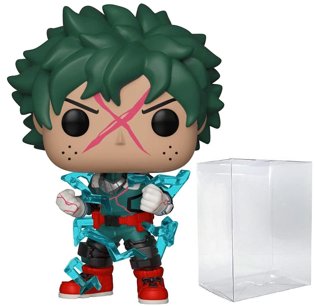 Funko My Hero Academia - Deku Full Cowl (Izuku Midoriya) Glow-In-The-Dark Pop! Vinyl Figure (Bundled With Compatible Pop Box Protector Case)