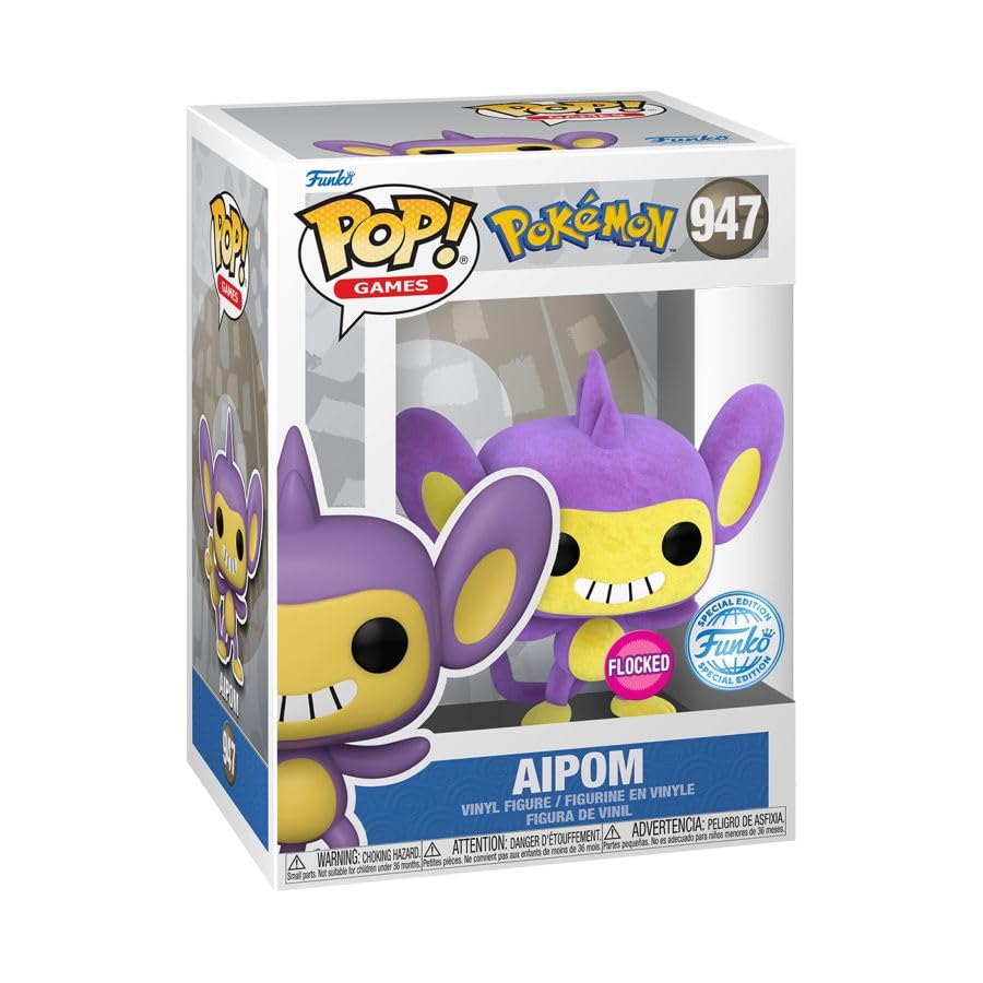 Funko Pop! Pokemon #947 Flocked Aipom Specialty Series Vinyl Figure
