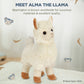 Bearington Alma Plush Stuffed Animal Llama, 10 Inches