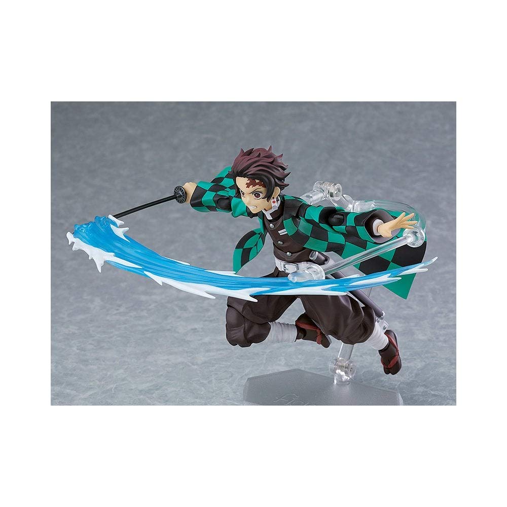 Max Factory Demon Slayer: Kimetsu no Yaiba: Tanjiro Kamado Deluxe Figma Action Figure  Multicolor